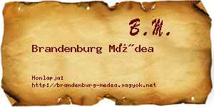 Brandenburg Médea névjegykártya