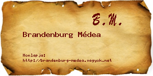 Brandenburg Médea névjegykártya